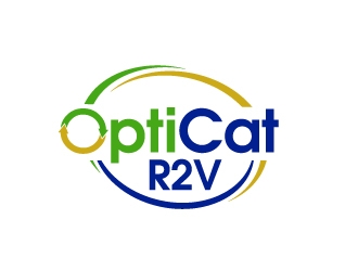 OptiCat R2V logo design by shravya