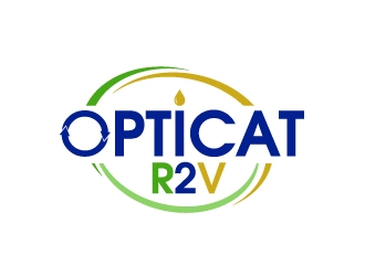 OptiCat R2V logo design by shravya