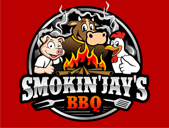 Smokin Jays BBQ logo design by haze