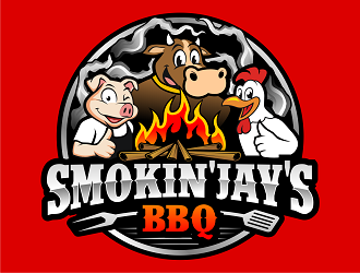 Smokin Jays BBQ logo design by haze