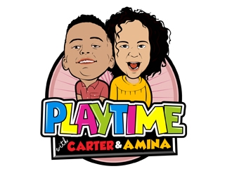 Playtime with Carter and Amina logo design by DreamLogoDesign