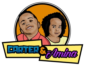 Playtime with Carter and Amina logo design by fries
