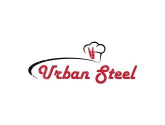 Urban Steel Kitchen   Bar logo design by Gwerth