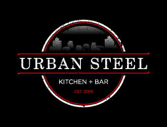 Urban Steel Kitchen   Bar logo design by torresace