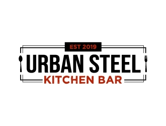 Urban Steel Kitchen   Bar logo design by iamjason