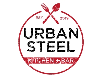 Urban Steel Kitchen   Bar logo design by Erasedink