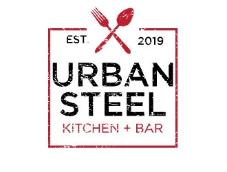 Urban Steel Kitchen   Bar logo design by Erasedink