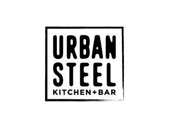 Urban Steel Kitchen   Bar logo design by denfransko