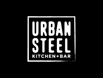 Urban Steel Kitchen   Bar logo design by denfransko