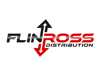 Flinross Distribution logo design by FriZign