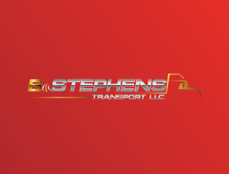 B Stephens Transport LLC  logo design by qqdesigns
