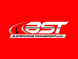 B Stephens Transport LLC  logo design by daywalker