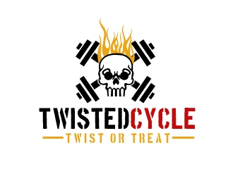 Twisted Cycle Twist or Treat logo design by shravya