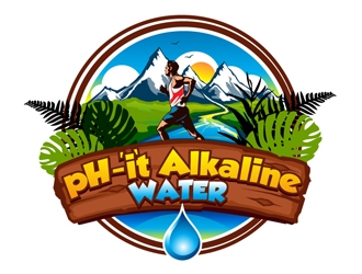 pH-it Alkaline Water logo design by DreamLogoDesign