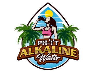 pH-it Alkaline Water logo design by DreamLogoDesign
