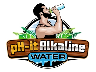pH-it Alkaline Water logo design by DreamLogoDesign