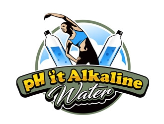 pH-it Alkaline Water logo design by DreamLogoDesign