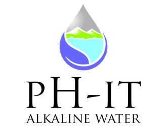 pH-it Alkaline Water logo design by jetzu