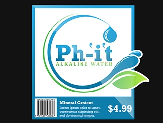 pH-it Alkaline Water logo design by XyloParadise