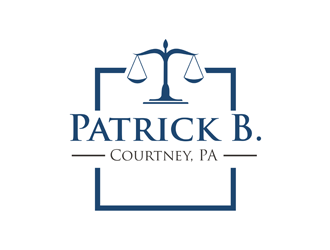 Patrick B. Courtney, P.A. logo design by clayjensen