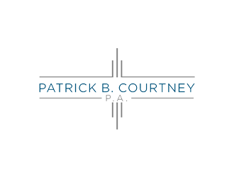 Patrick B. Courtney, P.A. logo design by jancok