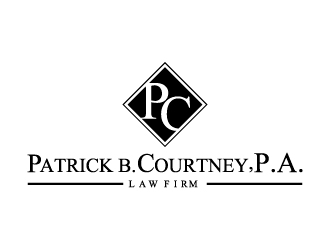 Patrick B. Courtney, P.A. logo design by jdeeeeee