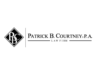 Patrick B. Courtney, P.A. logo design by jdeeeeee