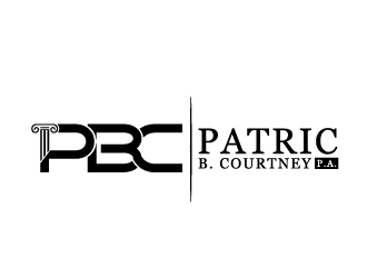 Patrick B. Courtney, P.A. logo design by jenyl