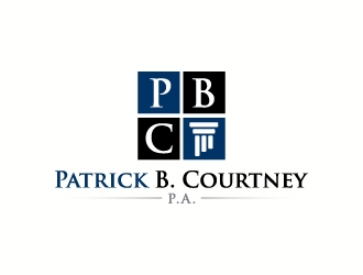 Patrick B. Courtney, P.A. logo design by J0s3Ph