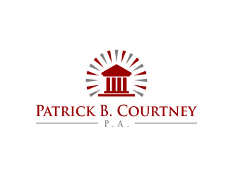 Patrick B. Courtney, P.A. logo design by ellsa