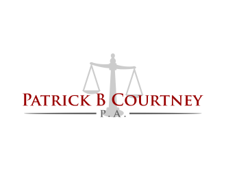 Patrick B. Courtney, P.A. logo design by cintoko