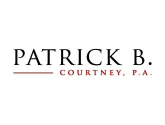 Patrick B. Courtney, P.A. logo design by maserik