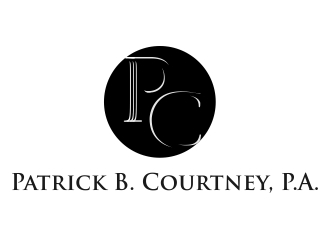 Patrick B. Courtney, P.A. logo design by crearts