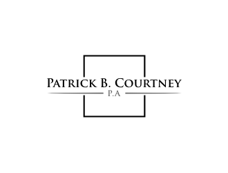 Patrick B. Courtney, P.A. logo design by Barkah