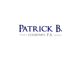 Patrick B. Courtney, P.A. logo design by Greenlight