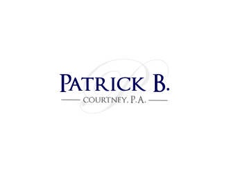 Patrick B. Courtney, P.A. logo design by Greenlight