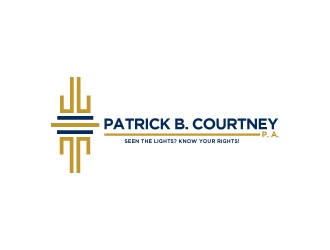 Patrick B. Courtney, P.A. logo design by Erasedink