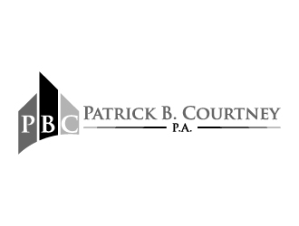 Patrick B. Courtney, P.A. logo design by LogOExperT