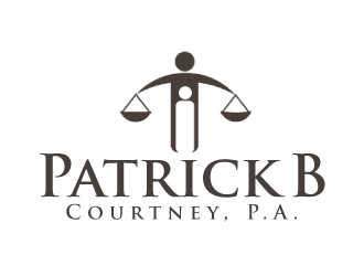 Patrick B. Courtney, P.A. logo design by AamirKhan