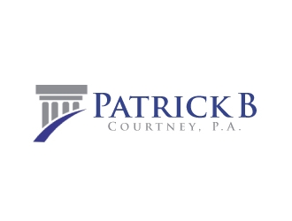 Patrick B. Courtney, P.A. logo design by AamirKhan