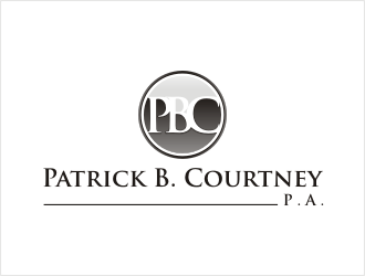 Patrick B. Courtney, P.A. logo design by bunda_shaquilla