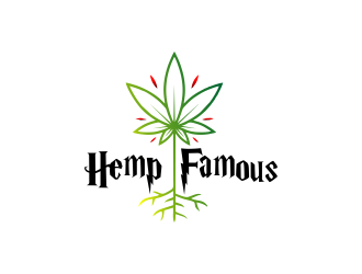 Hemp Famous logo design by Gwerth