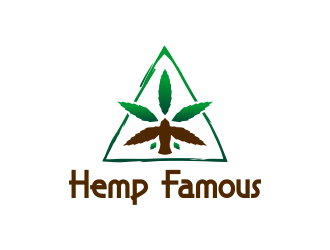 Hemp Famous logo design by Gwerth