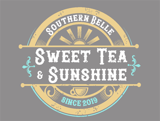 Southern Belle Sweet Tea and Sunshine logo design by coco