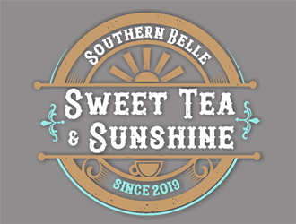 Southern Belle Sweet Tea and Sunshine logo design by coco