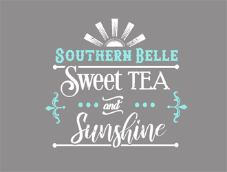 Southern Belle Sweet Tea and Sunshine logo design by coco