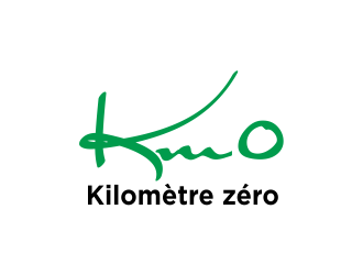 Km 0        Kilomètre zéro logo design by Greenlight