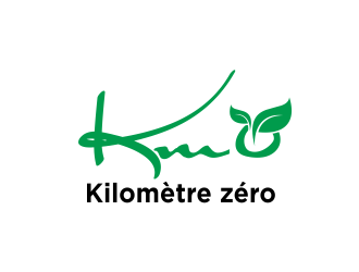 Km 0        Kilomètre zéro logo design by Greenlight