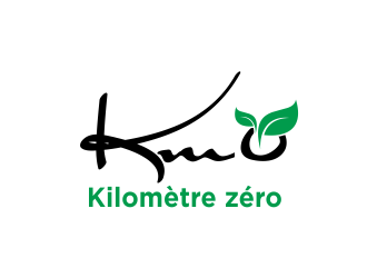 Km 0        Kilomètre zéro logo design by Greenlight