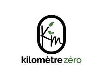 Km 0        Kilomètre zéro logo design by yans